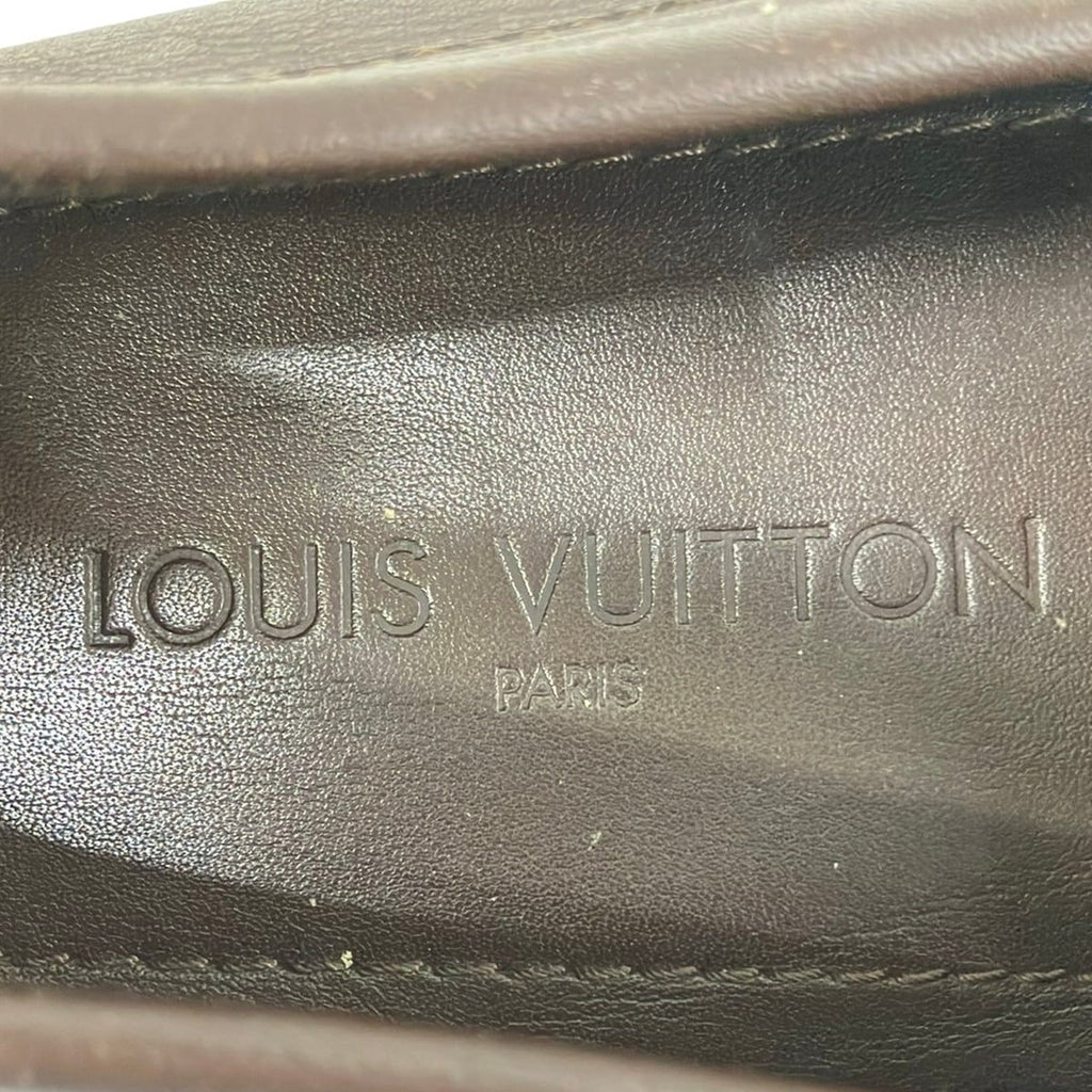 Louis Vuitton Driving Shoes 10 Dark Brown 10 Leather — view 5