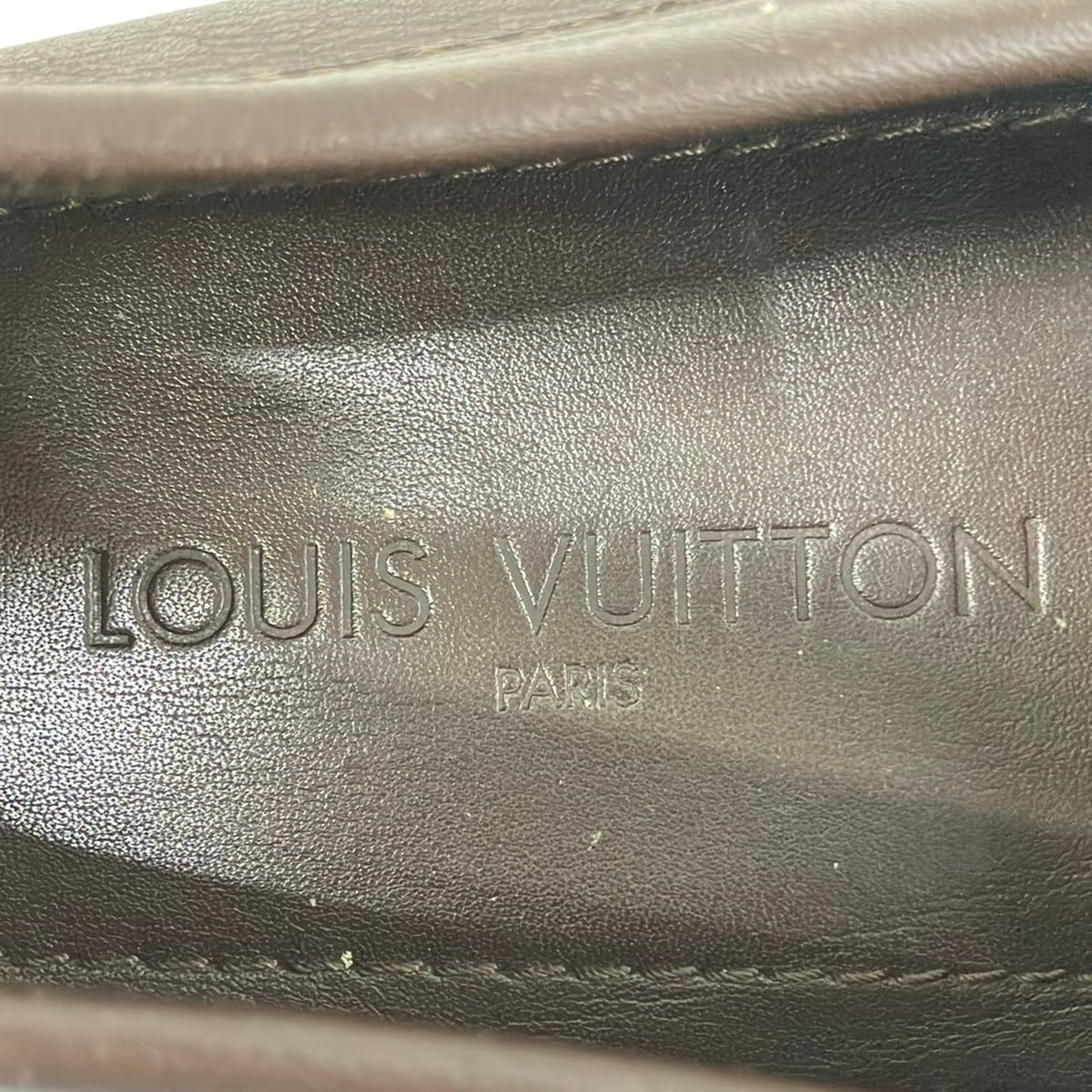 Louis Vuitton Driving Shoes 10 Dark Brown 10 Leather — view 5