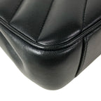 Saint Laurent Paris Shoulder Bag Loulou Small Black Chain Leather — view 9