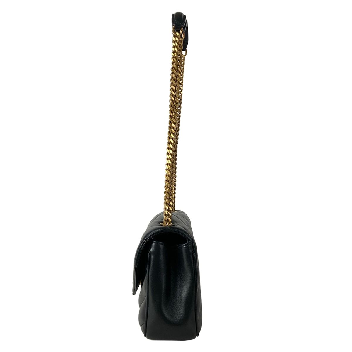 Saint Laurent Paris Shoulder Bag Loulou Small Black Chain Leather — view 4