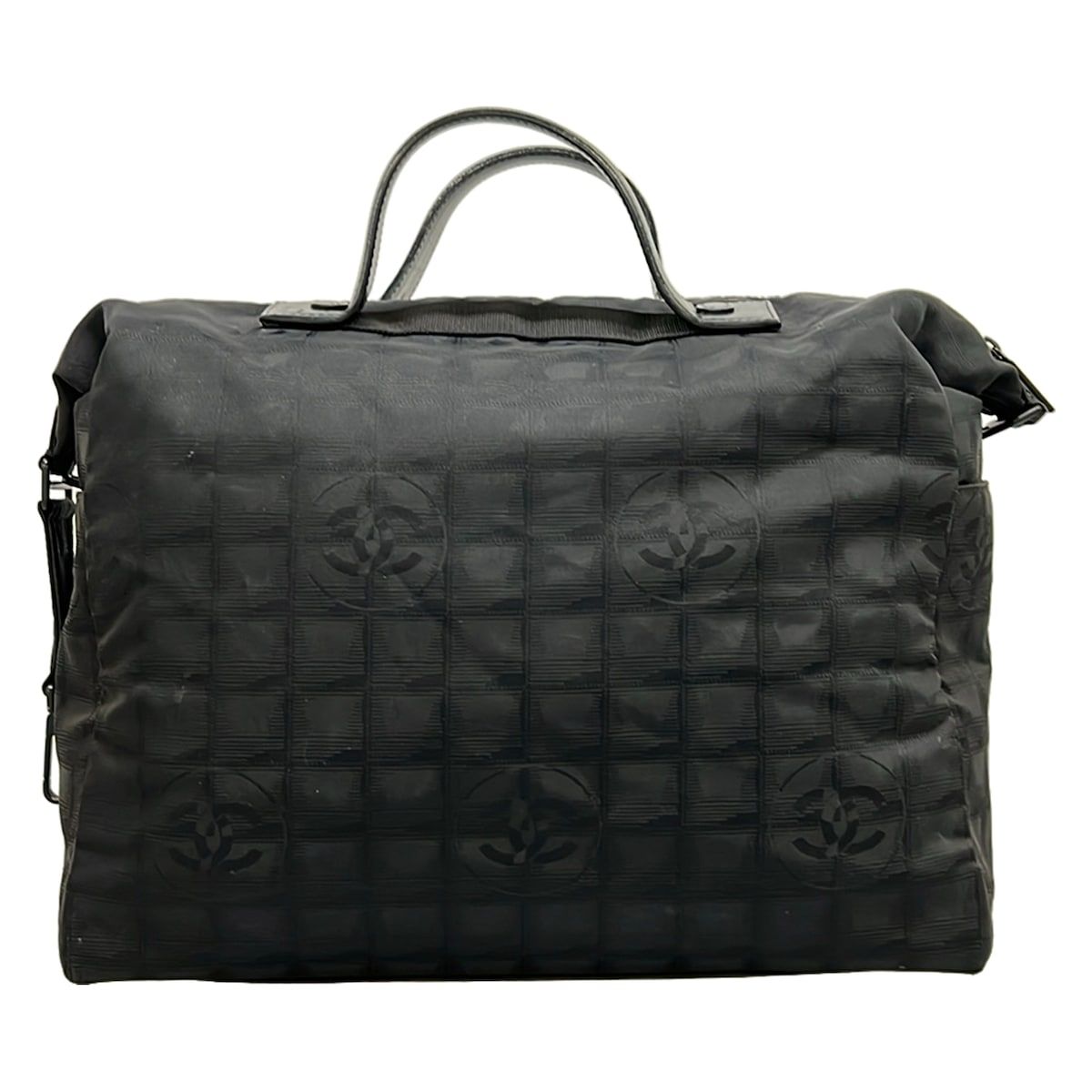 Chanel Boston Bag New Travel Line Black Leather — view 3