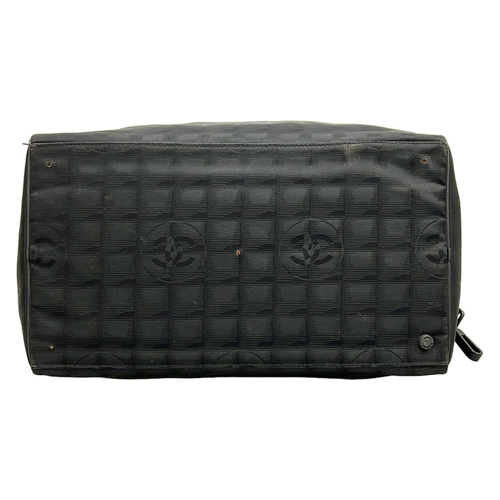Chanel Boston Bag New Travel Line Black Leather — view 5