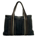 Hermes Tote Troca Horizontal MM Black Dark Brown Ivory Leather