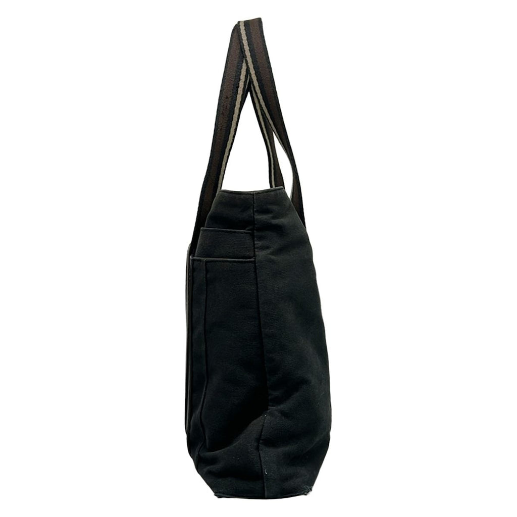 Hermes Tote Troca Horizontal MM Black Dark Brown Ivory Leather — view 4