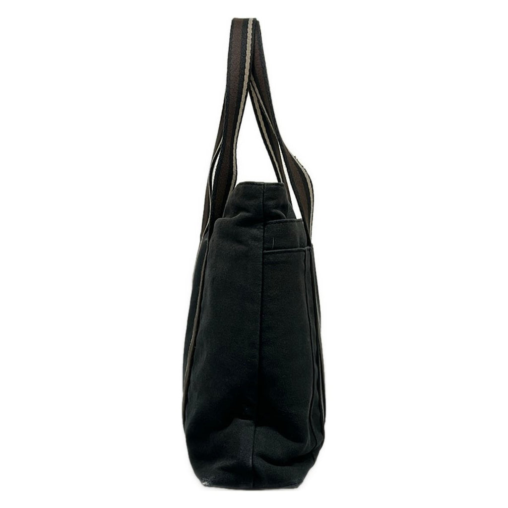 Hermes Tote Troca Horizontal MM Black Dark Brown Ivory Leather — view 2
