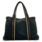Hermes Tote Troca Horizontal MM Black Dark Brown Ivory Leather — view 3