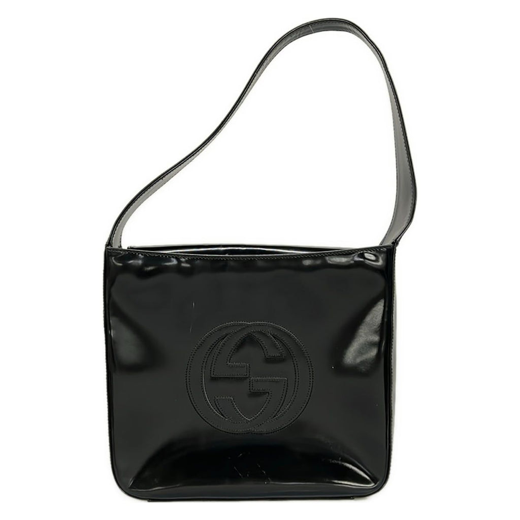 Gucci Shoulder Bag Double Black Leather