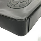 Gucci Shoulder Bag Double Black Leather — view 3