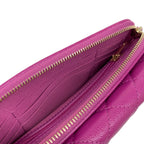 Chanel Wallet Quilted Purple Chain Gold Shoulder — view 4