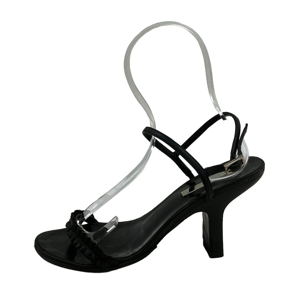 Gucci Sandals 36 C Black Lace Outsole Replacement Leather