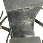 Gucci Sandals 36 C Black Lace Outsole Replacement Leather — view 6