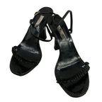 Gucci Sandals 36 C Black Lace Outsole Replacement Leather — view 2