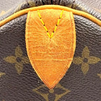 Louis Vuitton Keepall 45 Monogram Leather Brown Boston Bag Gold — view 4