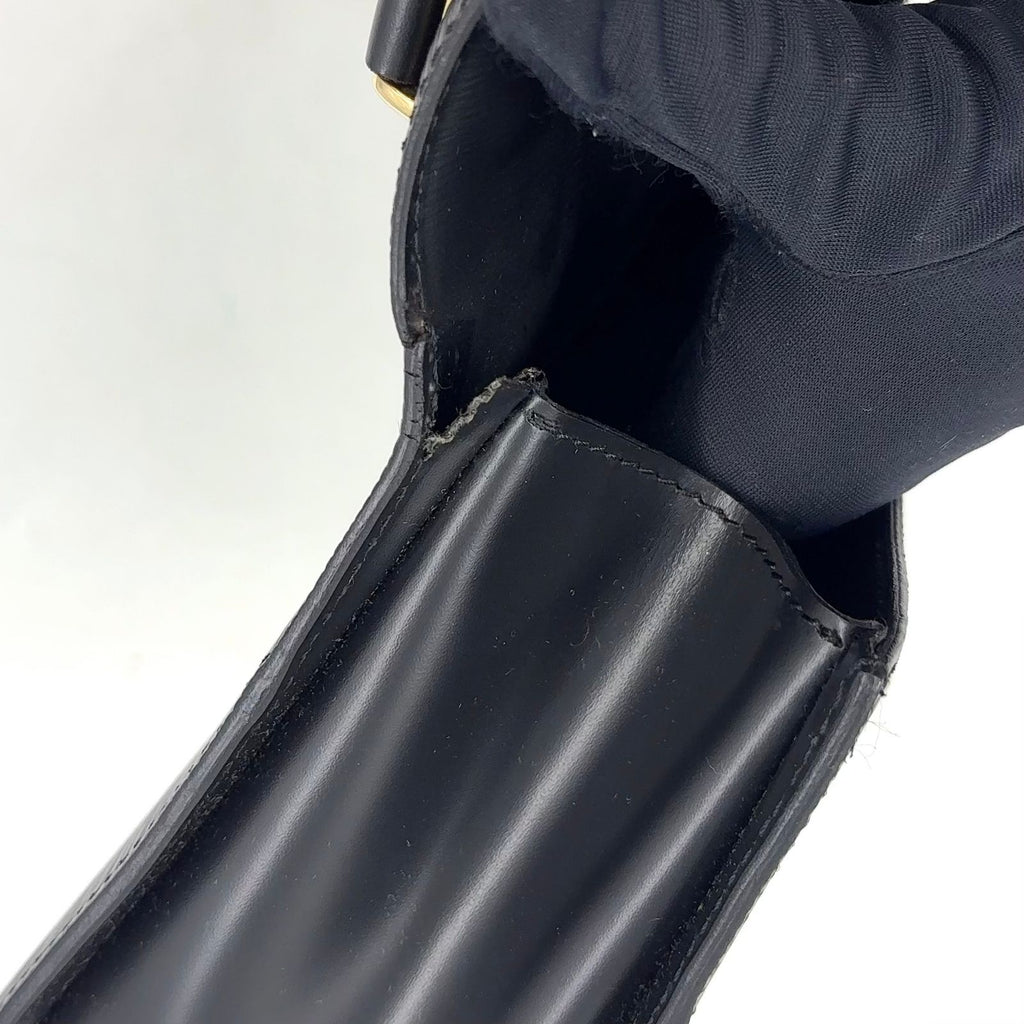 Louis Vuitton Epi Noir Leather Black Shoulder Bag Gold — view 9
