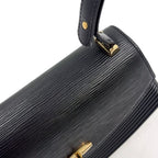 Louis Vuitton Epi Noir Leather Black Shoulder Bag Gold — view 8