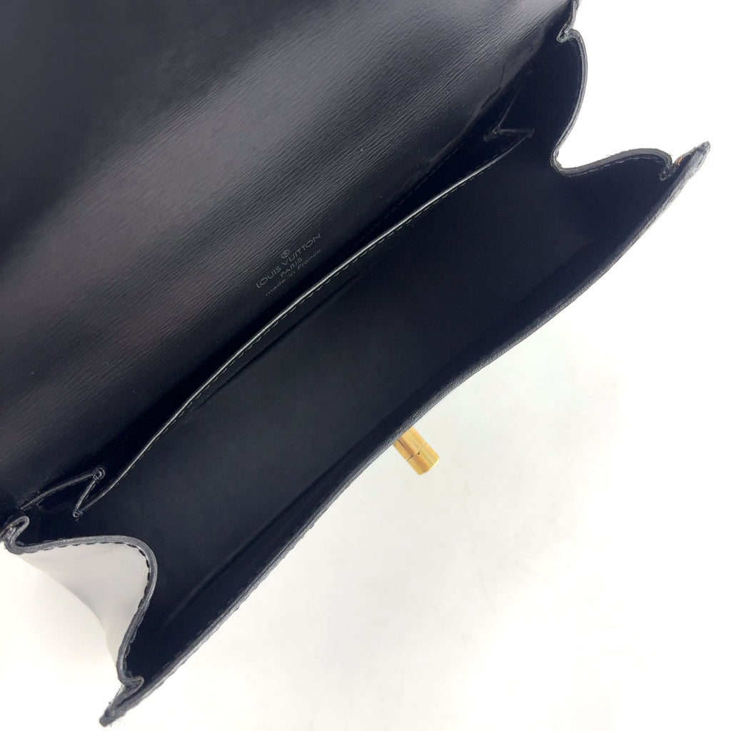 Louis Vuitton Epi Noir Leather Black Shoulder Bag Gold — view 3