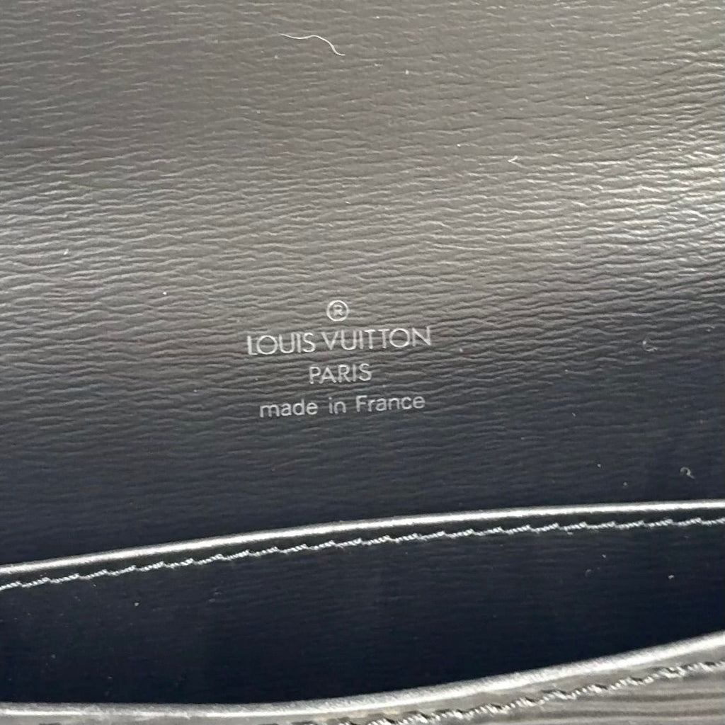 Louis Vuitton Epi Noir Leather Black Shoulder Bag Gold — view 4