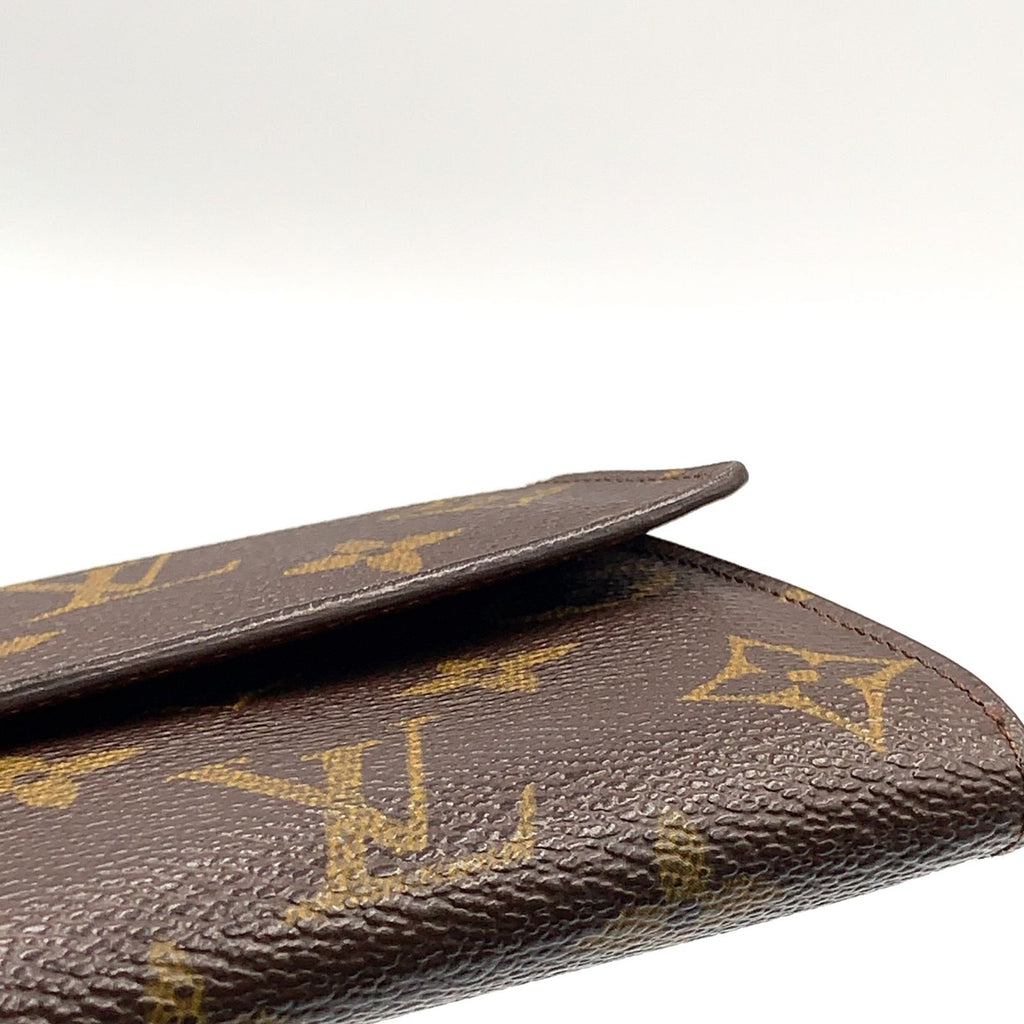 Louis Vuitton Pochette Porte Monet Cles Monogram Leather Brown Bifold Wallet — view 5