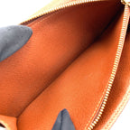 Louis Vuitton Pochette Porte Monet Cles Monogram Leather Brown Bifold Wallet — view 7