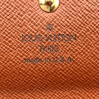 Louis Vuitton Pochette Porte Monet Cles Monogram Leather Brown Bifold Wallet — view 3