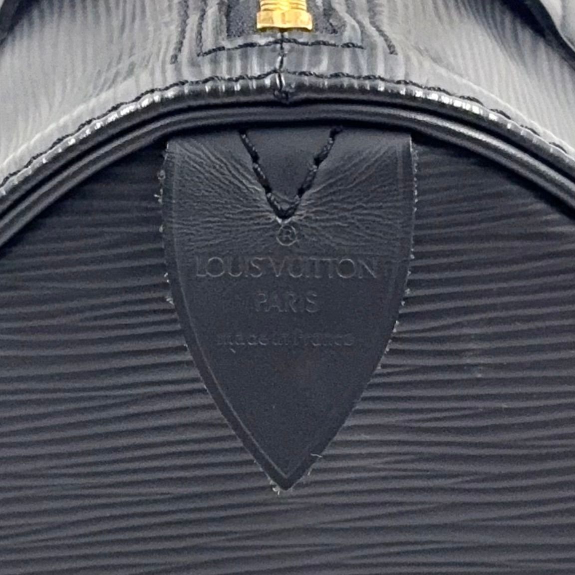 Louis Vuitton Speedy 25 Epi Noir Leather Black Handbag Gold — view 4