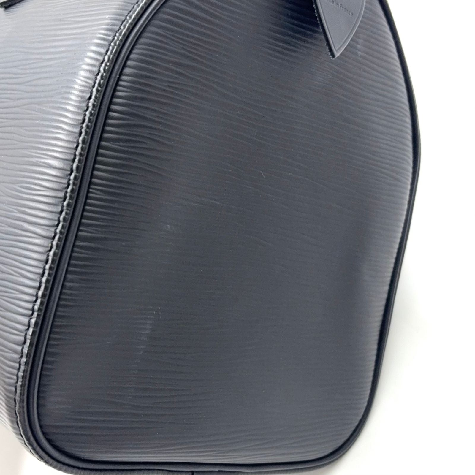 Louis Vuitton Speedy 25 Epi Noir Leather Black Handbag Gold — view 7