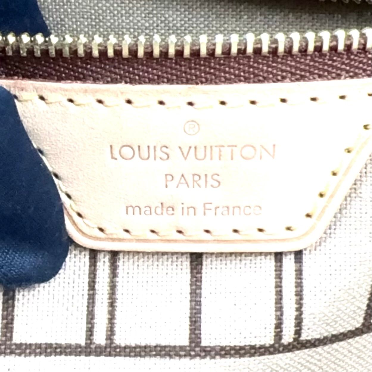 Louis Vuitton Neverfull PM Monogram Leather Brown Beige Tote Gold — view 4