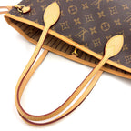 Louis Vuitton Neverfull PM Monogram Leather Brown Beige Tote Gold — view 8