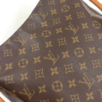 Louis Vuitton Looping GM Monogram Leather Brown Shoulder Bag Gold — view 7
