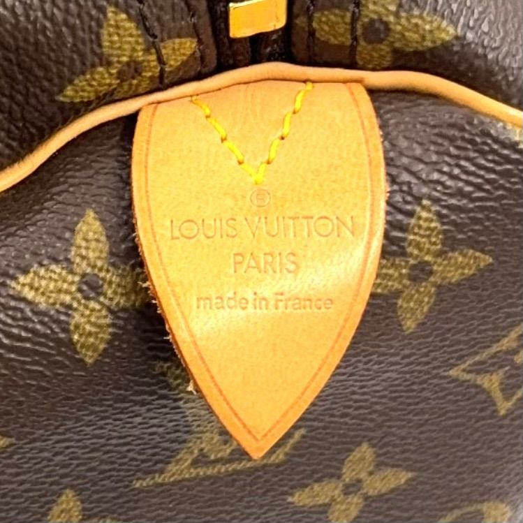 Louis Vuitton Keepall 60 Monogram Leather Brown Boston Bag Gold — view 4