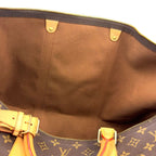 Louis Vuitton Keepall 60 Monogram Leather Brown Boston Bag Gold — view 6