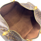 Louis Vuitton Keepall 60 Monogram Leather Brown Boston Bag Gold — view 3