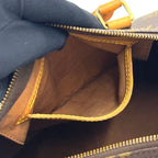 Louis Vuitton Speedy 30 Monogram Leather Brown Handbag Gold — view 7