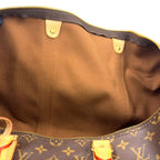 Louis Vuitton Keepall Bandouliere 50 Monogram Leather Brown Boston Bag Gold — view 5