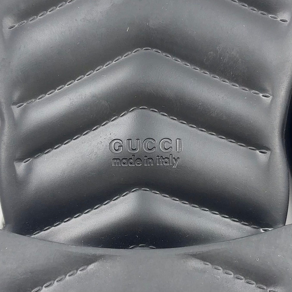 Gucci Thong Rubber Black Sandals — view 6