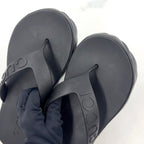 Gucci Thong Rubber Black Sandals — view 9
