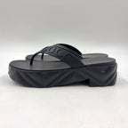 Gucci Thong Rubber Black Sandals — view 4