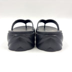 Gucci Thong Rubber Black Sandals — view 5