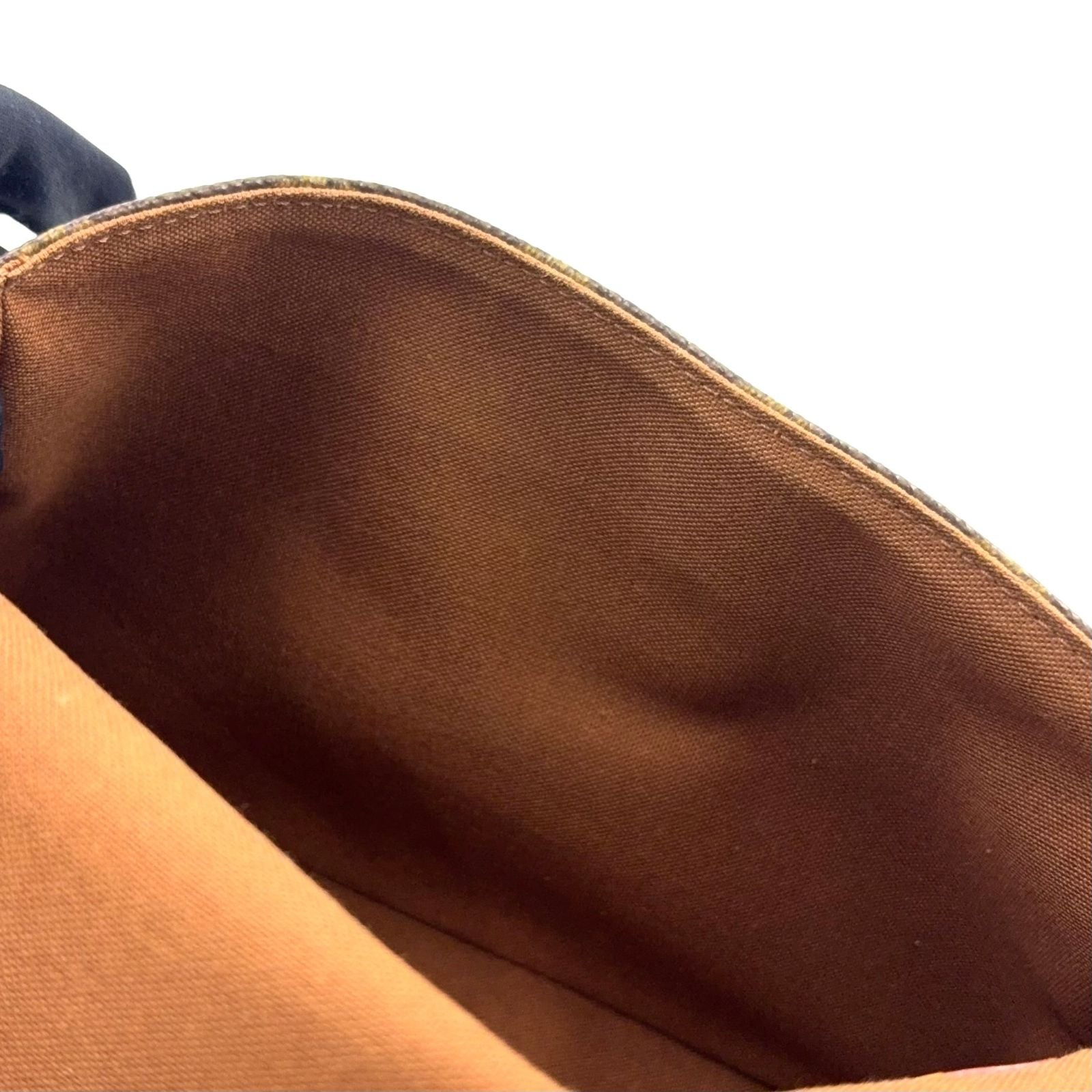 Louis Vuitton Mini Looping Monogram Shoulder Leather Brown Handbag Gold — view 6