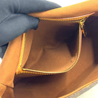 Louis Vuitton Mini Looping Monogram Shoulder Leather Brown Handbag Gold — view 5