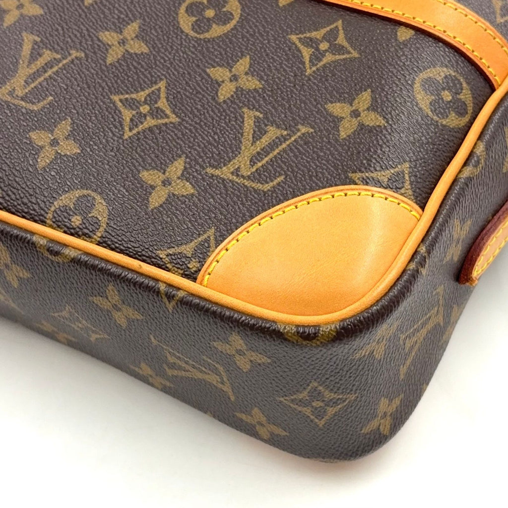 Louis Vuitton Trocadero 27 Monogram Leather Brown Shoulder Bag Gold — view 8