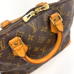 Louis Vuitton Alma PM Monogram Leather Brown Handbag Gold — view 7