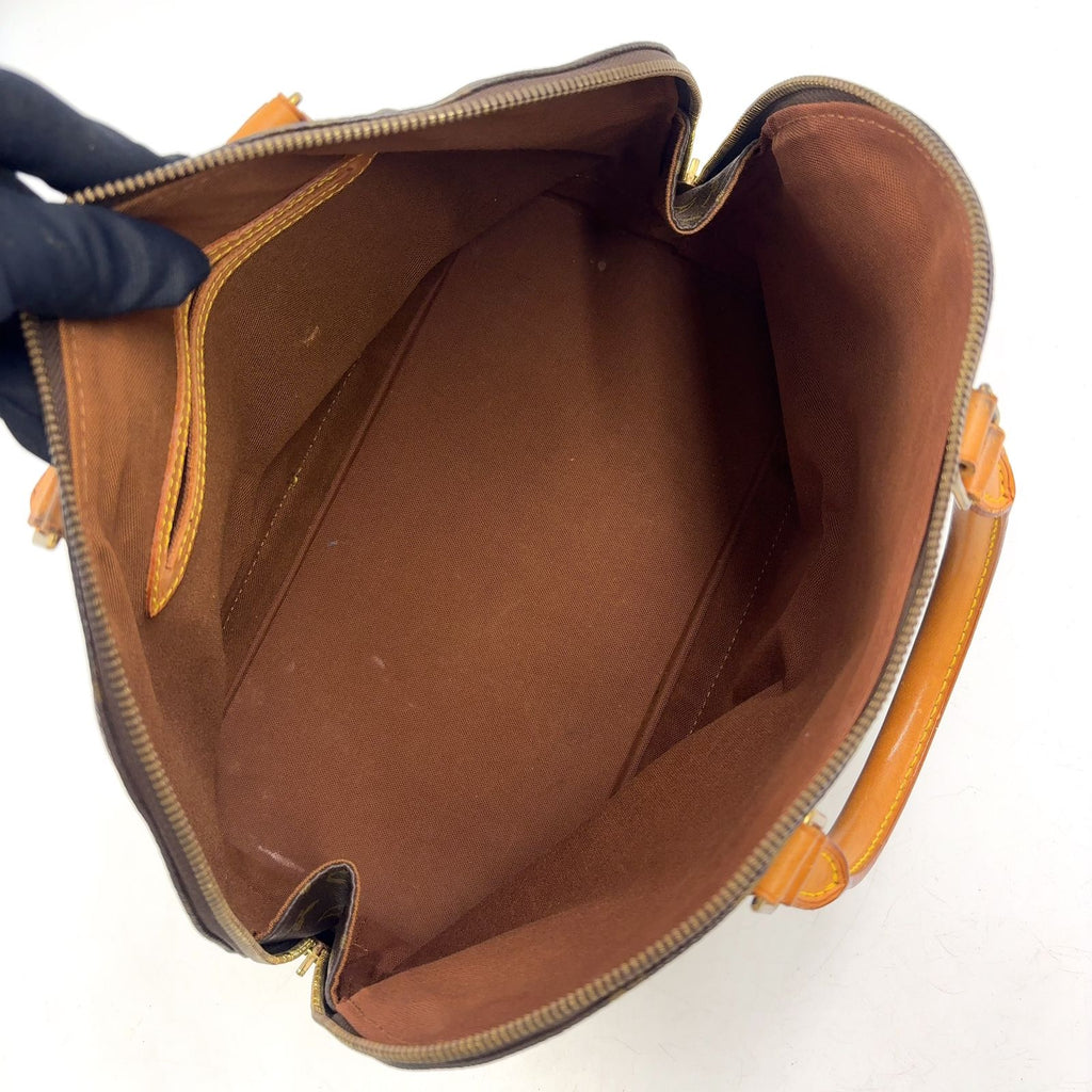 Louis Vuitton Alma PM Monogram Leather Brown Handbag Gold — view 3