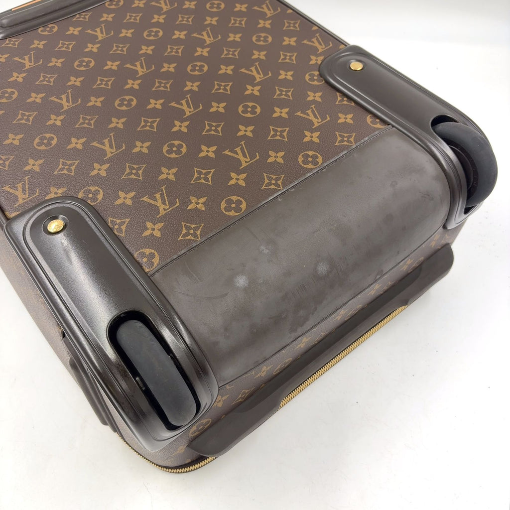 Louis Vuitton Pegase 45 Monogram Leather Brown Bag Gold — view 9
