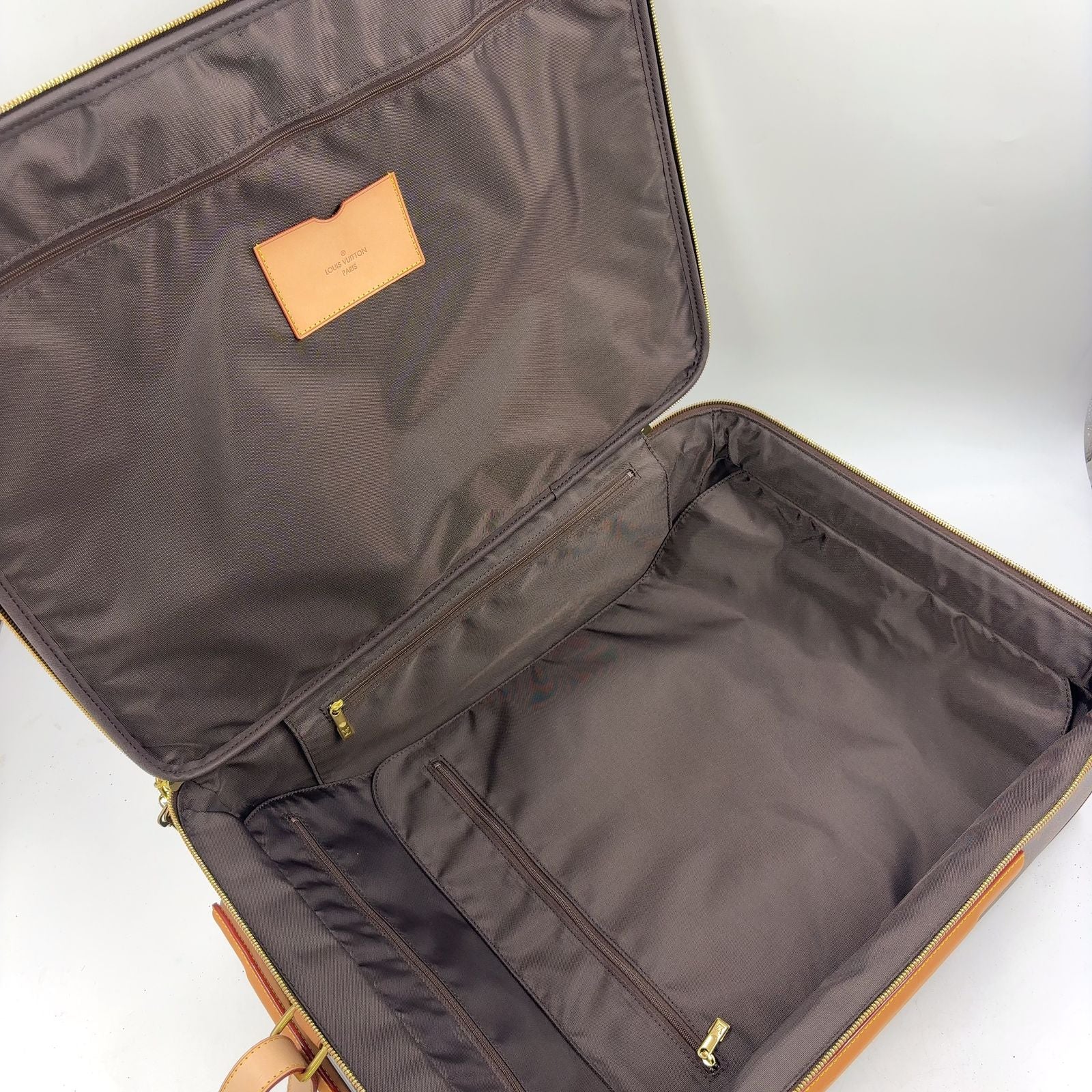 Louis Vuitton Pegase 45 Monogram Leather Brown Bag Gold — view 3