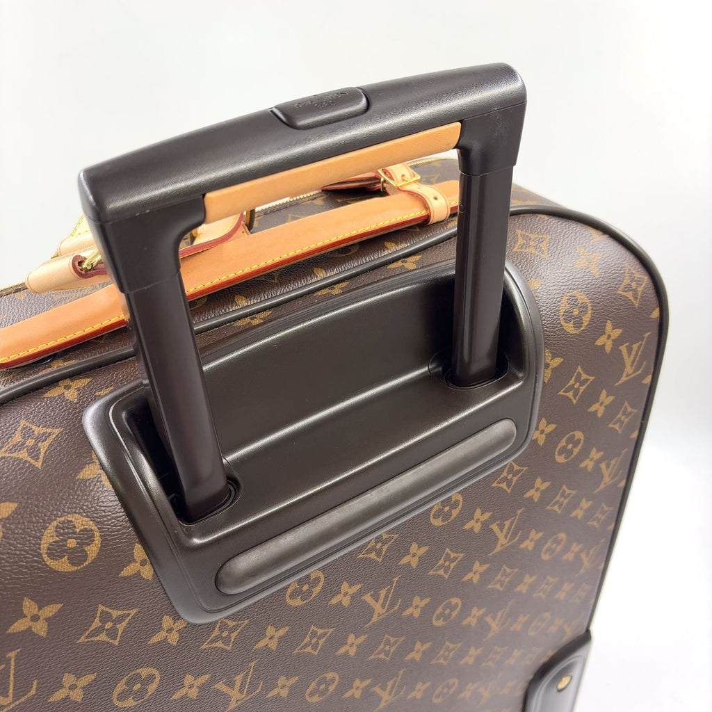 Louis Vuitton Pegase 45 Monogram Leather Brown Bag Gold — view 7