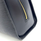 Louis Vuitton Sorbonne Epi Noir Leather Black Business Bag Gold — view 6