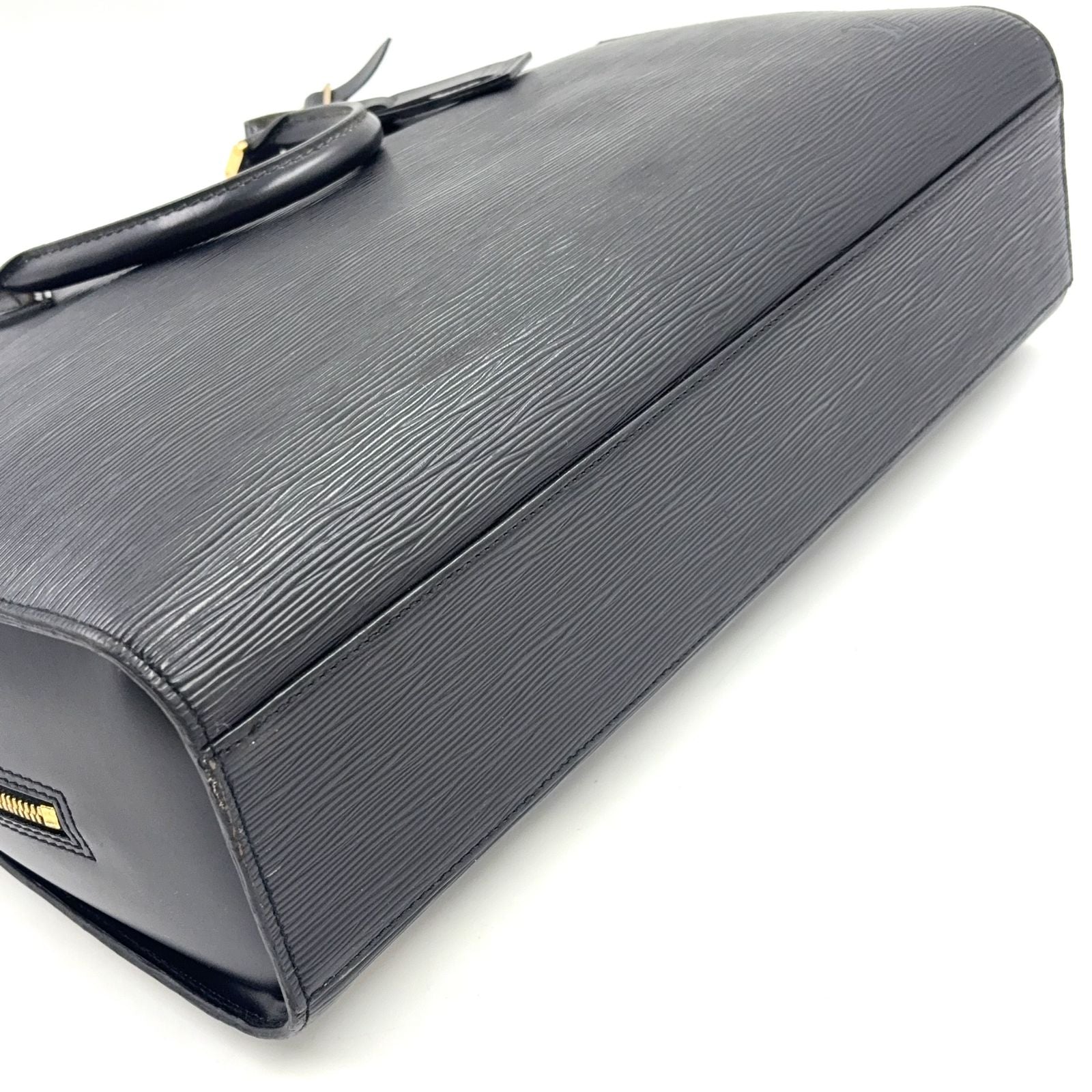 Louis Vuitton Sorbonne Epi Noir Leather Black Business Bag Gold — view 7