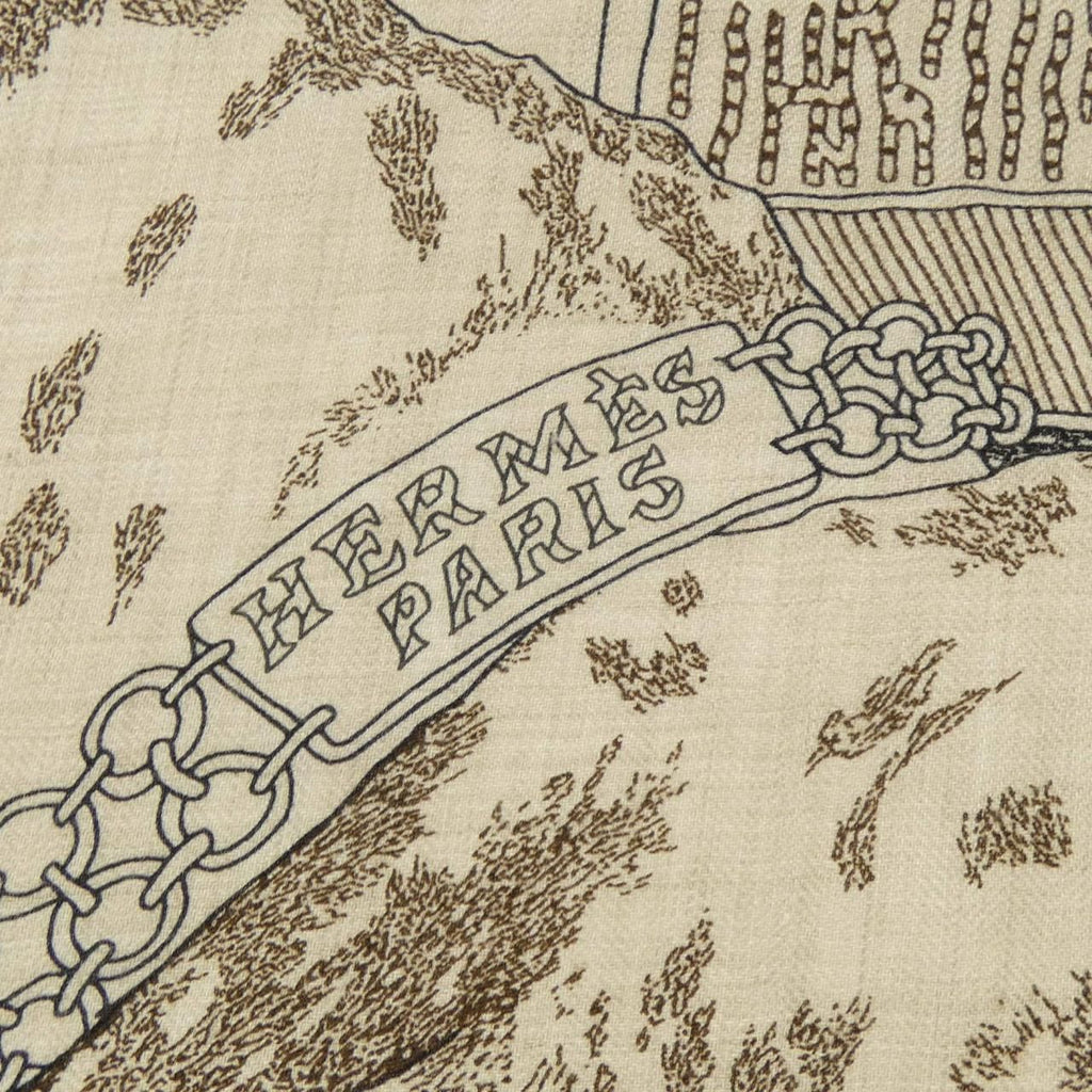 Hermes Rendez Vous Chez Carre Shawl Scarf — view 4