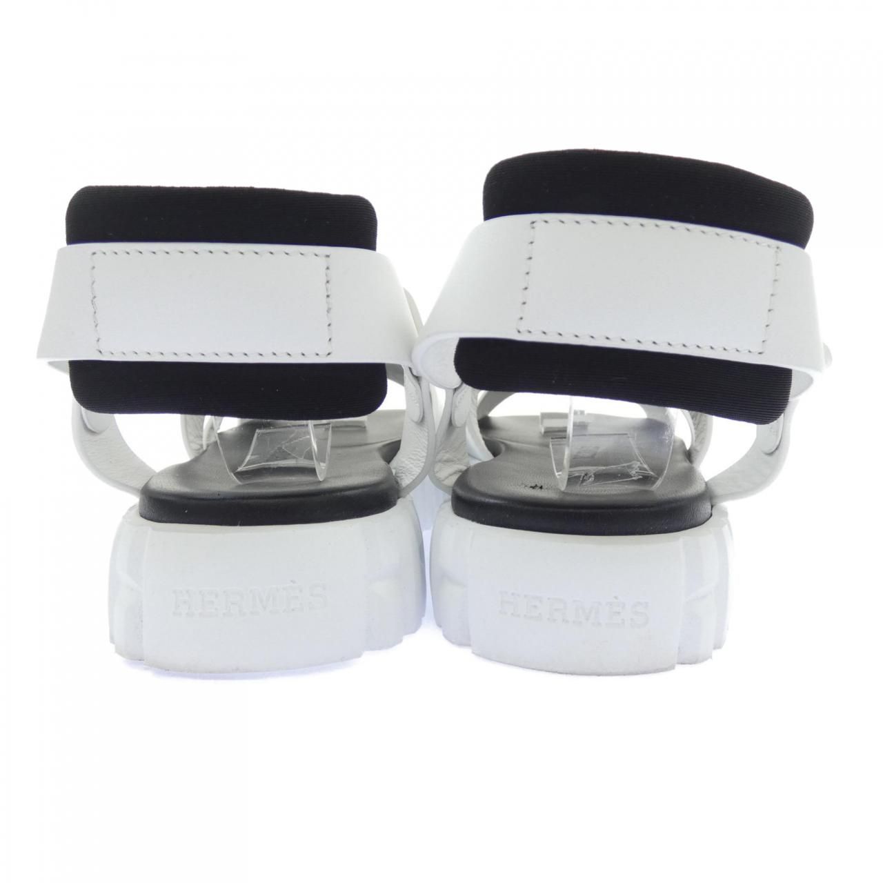 Hermes Everest Sandals White — view 5